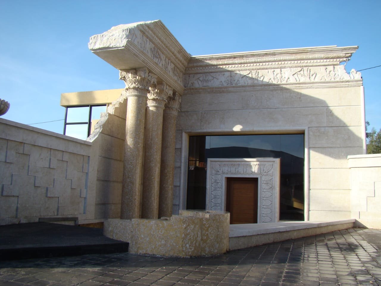 Columned Entrance